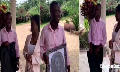 [WATCH VIDEO] Kumasi guy proposes to Jackie Appiah face-to-face with a portrait painting of her – She reacts 45
