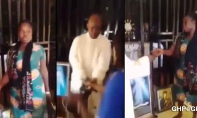 Clergyman slaps lady after she was caught stealing money from offertory bowl in Church 58