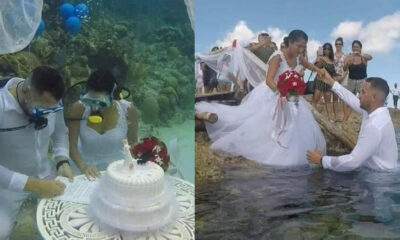 Checkout Photos of the first couple to have their wedding under the sea 49