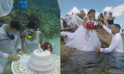 Checkout Photos of the first couple to have their wedding under the sea 64