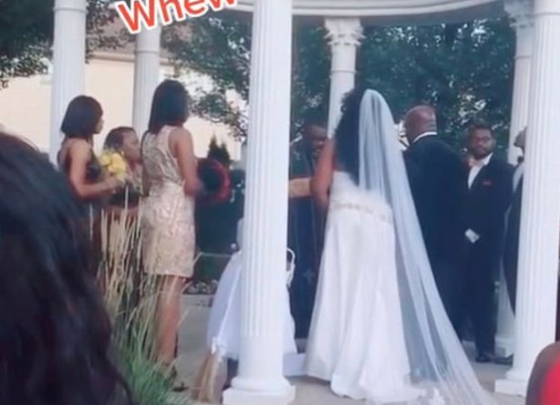 Woman Storms Wedding Ceremony Claiming To Be Pregnant With Groom’s Child (Video) 49