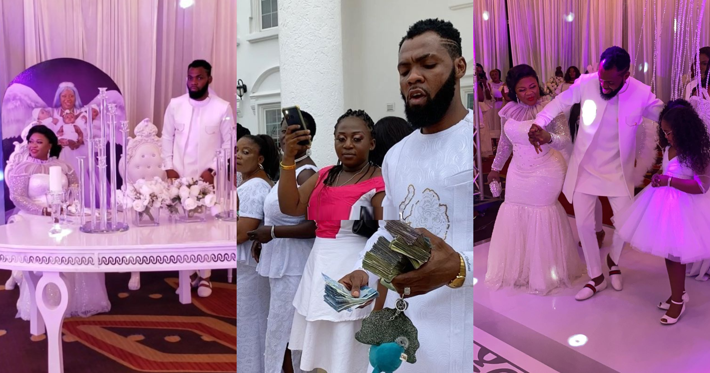 Video: See The Generous Thing Rev. Obofuor Did At His Triplet Naming Ceremony That Has Got Everyone Praising Him. 49
