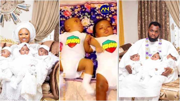 Photos: Rev. Obofuor Baptizes His Triplets Into BhimNation Family. 49