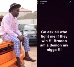 Screenshot: Shatta Wale Threatens An Artiste With This Post. 52