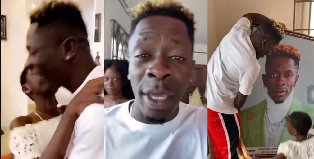 Shatta Wale Gift His Daughter An Expensive Gold Chain As He Celebrate His Birthday - [Watch Video]. 49