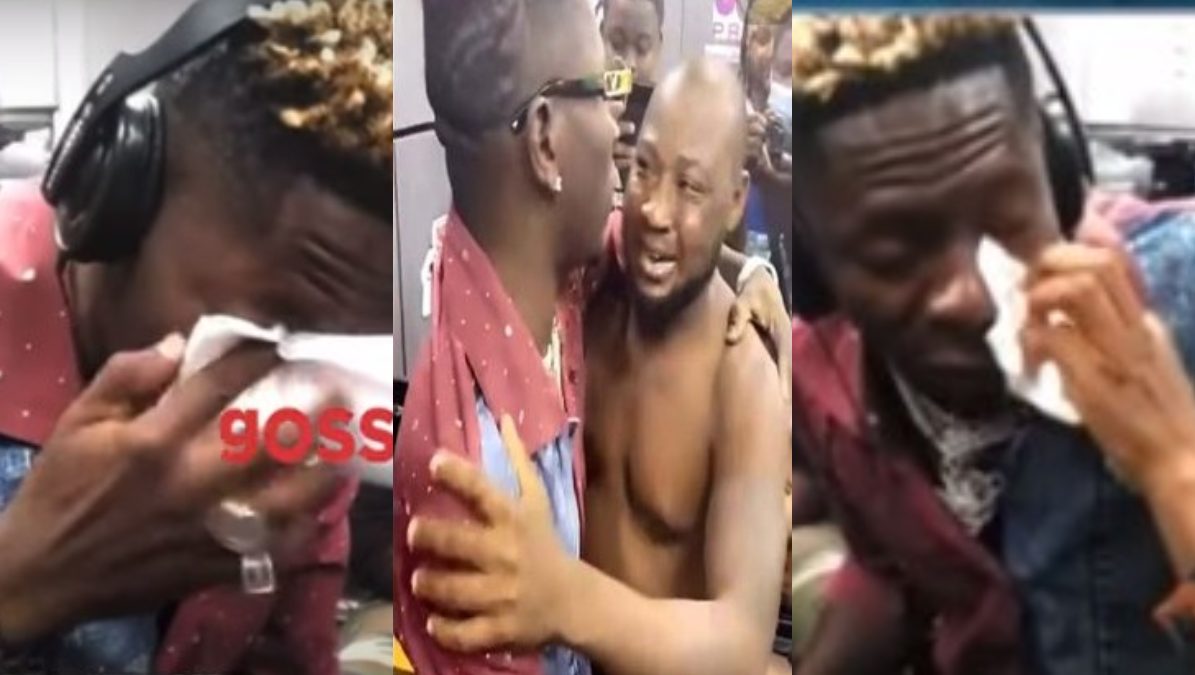 Shatta Wale Cries Like A Baby In The Studios Of Hitz FM. 53