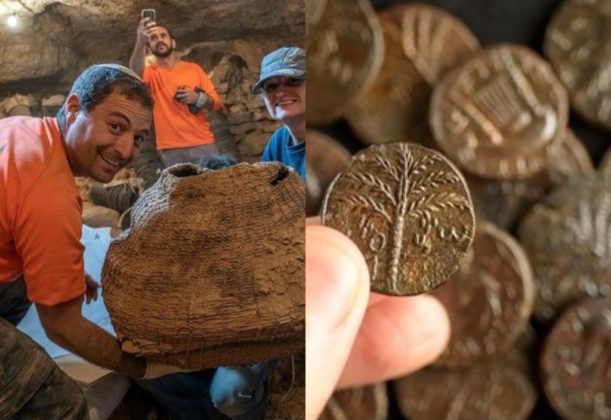 Rare ancient Bible scroll, coins found in a cave in Israel - (Photos). 45