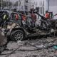 At least 20 killed by suicide car bomb blast in Somalia. 56