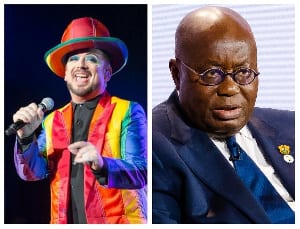 British singer and gay rights activist’s, Boy George composes a song for Akufo-Addo. 49