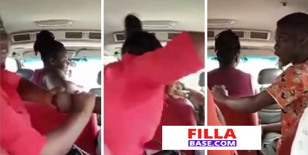 Drama in ‘trotro’ as mate, passenger trade blows over GH1 - (Video). 1