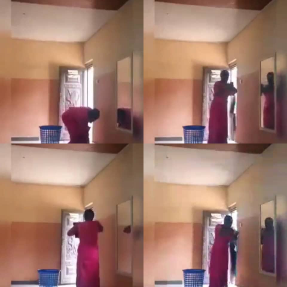 Woman caught on camera stealing money from a church's offering basket - (Video). 56