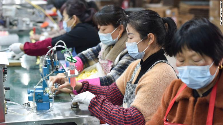 China's economy hit by double whammy in March. 56