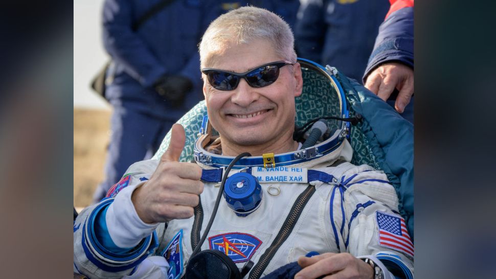 NASA astronaut Mark Vande Hei back on Earth after record-breaking mission. 56