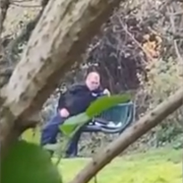 Police officer caught masturbating on public park bench (video). 56