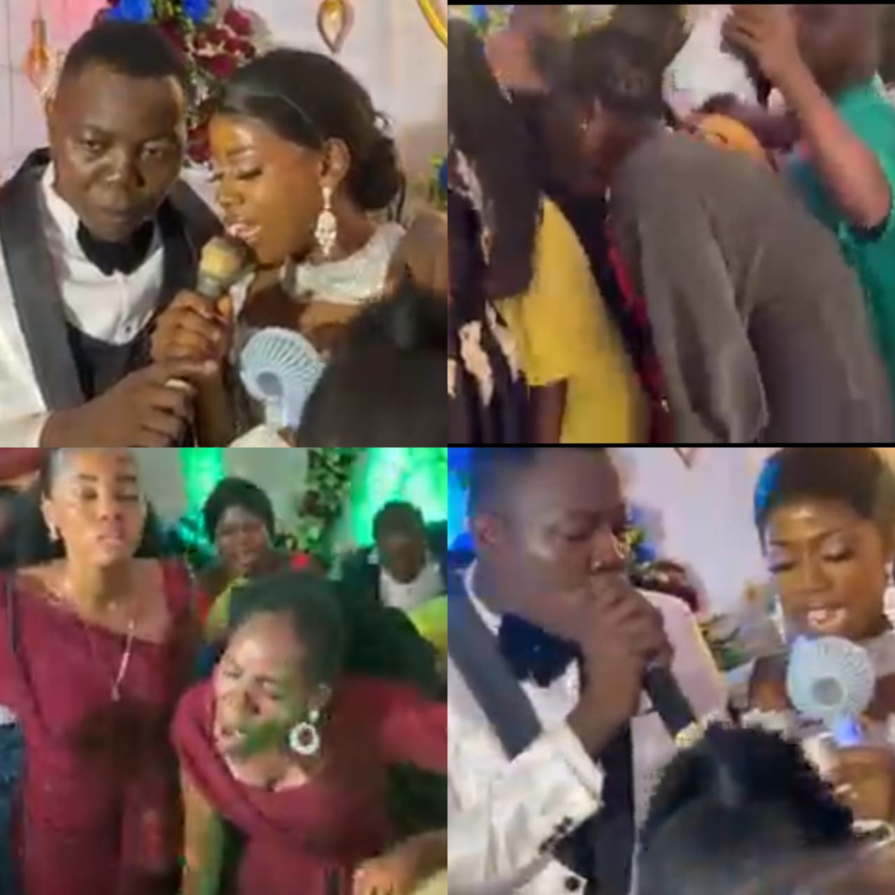Trending video of couple who turned their wedding reception into a prayer crusade - VIDEO. 56