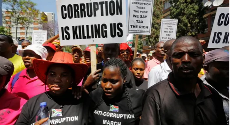 20 most corrupt countries in Africa, according to Transparency International's latest corruption index report. 45