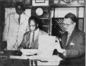 Check out details of a Ghana-USA investor pact that Kwame Nkrumah signed to allow the flow of dollars. 61