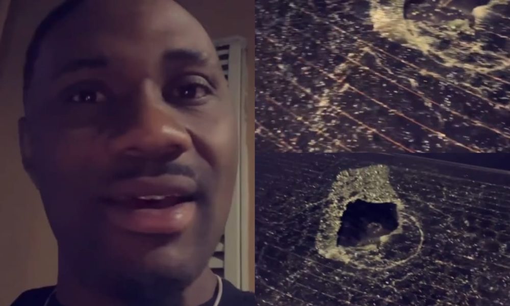 Man laments after a lady smashed his car's rear windshield this Valentine's day (video). 49