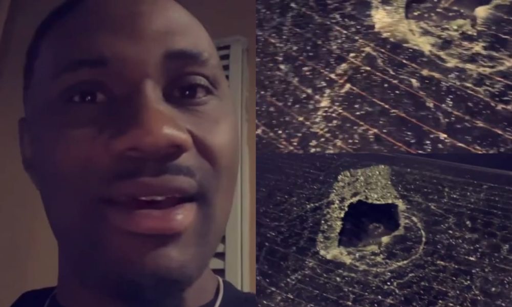 Man laments after a lady smashed his car's rear windshield this Valentine's day (video). 60