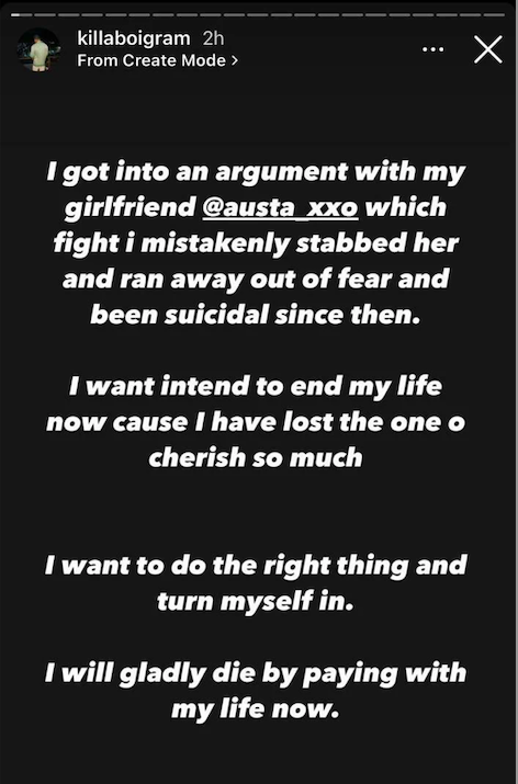 Nigerian influencer, Austa XXO killed by her boyfriend