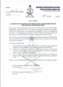 NARPO-GH Denies Involvement in Supreme Court Suit Against COP Nathan Kofi Boakye’s Nomination 50