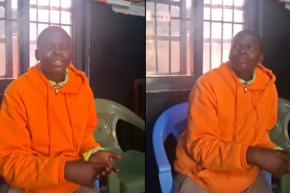 16-year-old boy bleating like a goat at Makupa Police Station after alleged livestock theft