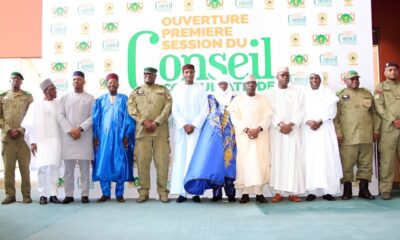 Speaker of Parliament Alban Bagbin delivering Ghana’s message of support during the launch of Niger’s Consultative Council in Niamey.