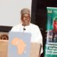Speaker Alban Bagbin addressing the Consultative Council for Rebuilding Niger during its inauguration ceremony.