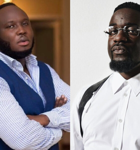 Kaywa and Sarkodie pictured in a studio session