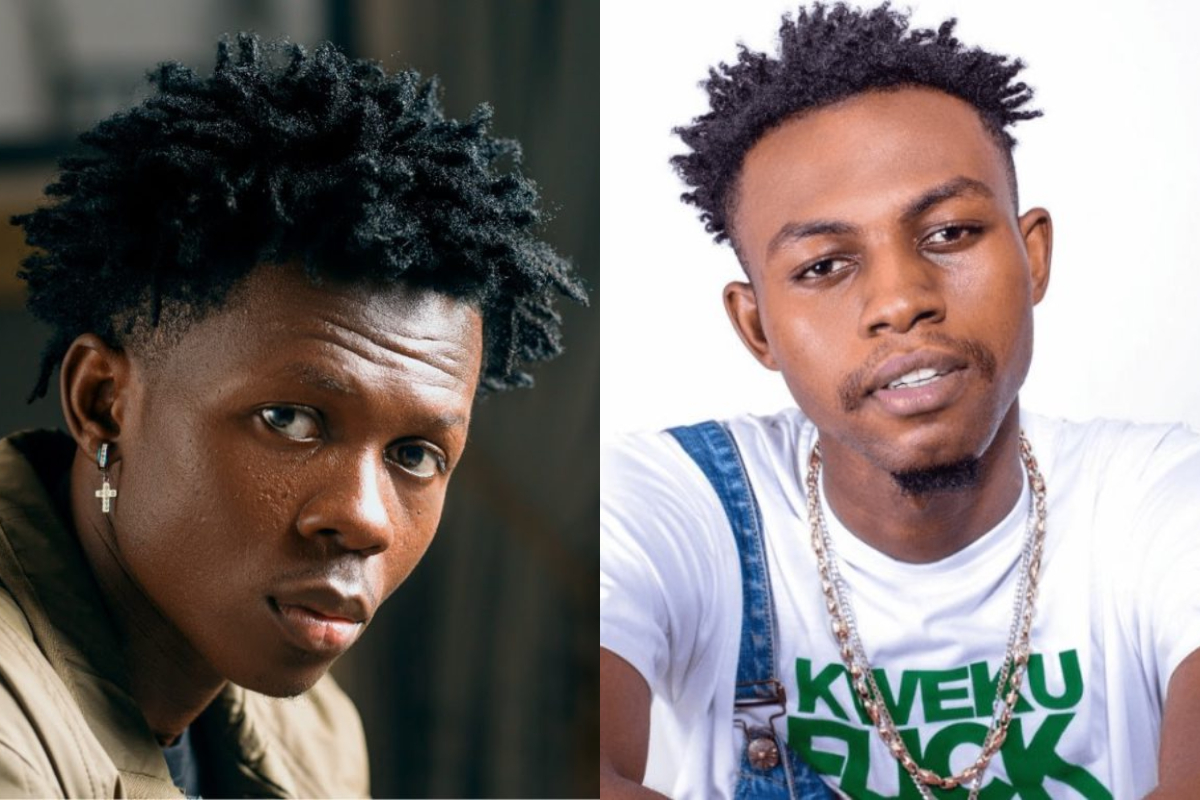 Strongman and Kweku Flick posters promoting artiste night at UENR