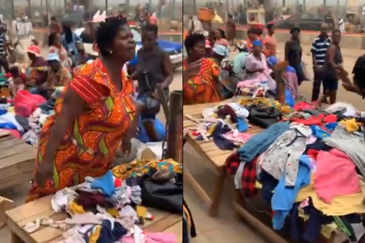 Two women traders clash over space at Kejetia Market in Kumasi