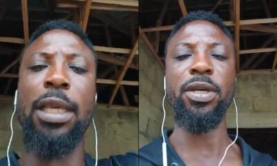 Screenshot of Ghanaian man making threats in viral video