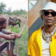 Fulani herdsman joyfully singing Shatta Wale’s ‘One Day’ while walking with cattle