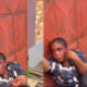 Woman caught stealing money from shop in Madina after posing as customer.