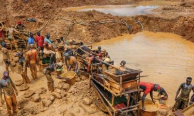 Youth of Akoase confronting Chinese illegal miners over destroyed farmlands