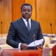 Rev. John Ntim Fordjour addressing Parliament on the 2025 Mid-Year Budget Review