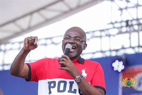 Kennedy Agyapong speaking to NPP delegates at a political rally