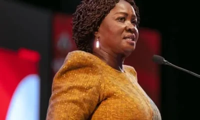 Naana Jane Opoku-Agyemang addressing ECOWAS leaders in Accra