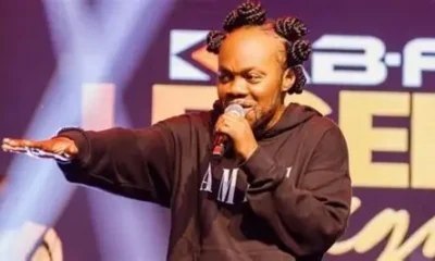 Daddy Lumba performing on stage during a highlife concert