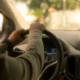 Damaged windscreen of ride-hailing car after escape from snatchers