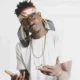Tinny performing on stage, representing Ga culture through music.