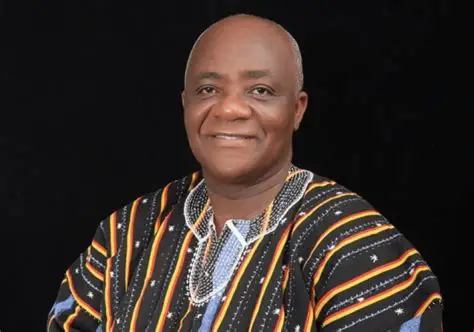 Francis Addai-Nimoh speaking during a political interview on JoyNews.