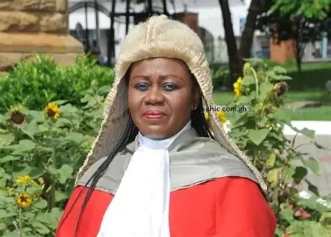 Chief Justice Torkornoo at a judicial conference