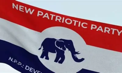 NPP officials addressing media over boycott of EC’s rerun in Ablekuma North constituency.