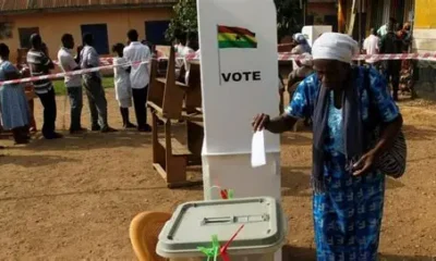 Voters queue at polling stations in Ablekuma North as the EC conducts a re-run of the disputed 2024 parliamentary election.
