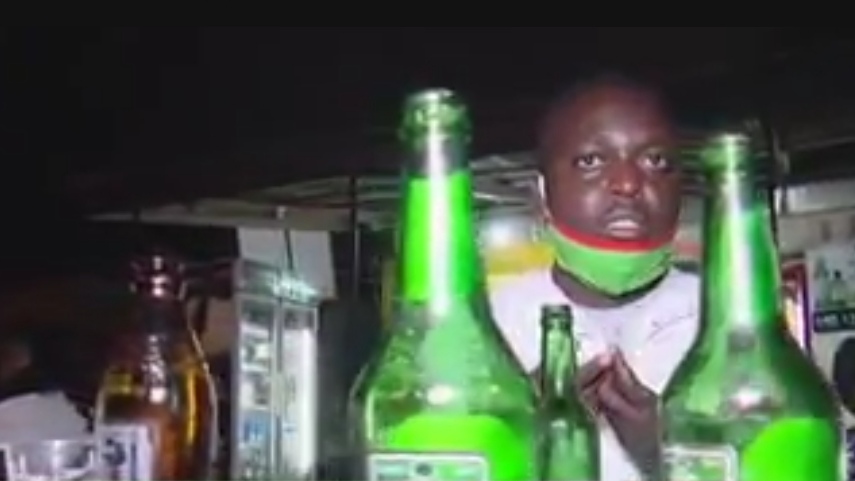 Ghana Drunkards Association addressing the press about cancelled demonstration