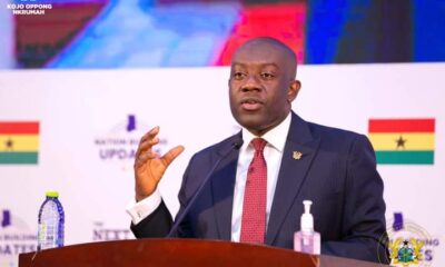 Kojo Oppong Nkrumah speaks in Parliament during Mid-Year Budget Review