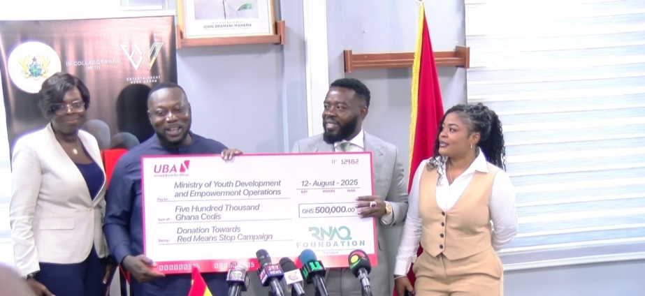 Ghana Youth Ministry partners with RNAQ Foundation to launch GHS500k research on opioid abuse among young people.