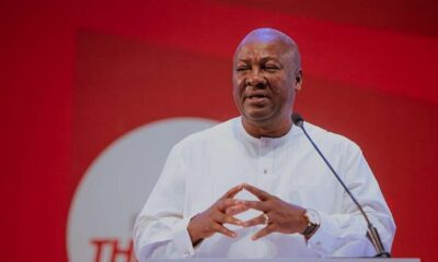 President John Dramani Mahama delivering a keynote speech at the Africa-Singapore Business Forum, highlighting Ghana as Africa’s investment gateway.