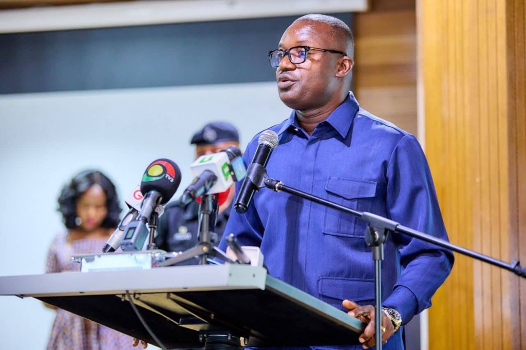 Energy and Green Transition Minister John Abdulai Jinapor addressing participants at the NPA forum.